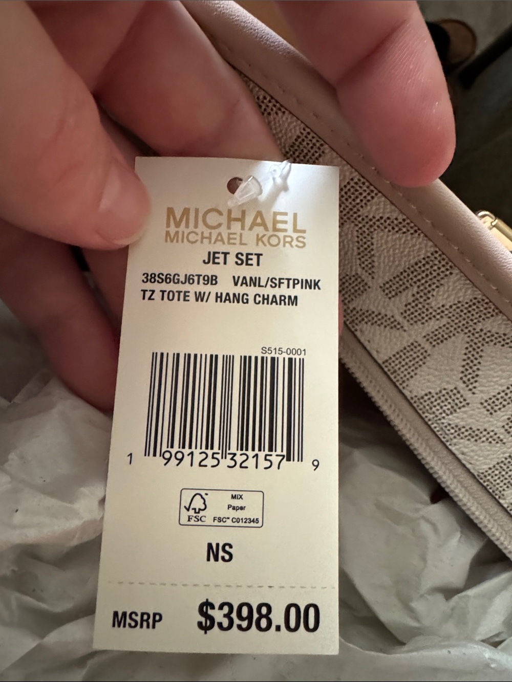 NWT Michael Kors Jet Set Tote - Picture 7 of 7